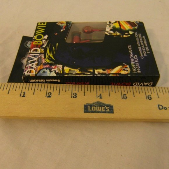 NEW DAVID BOWIE EAR BUD HEADPHONES NM 00439 - Picture 2 of 12